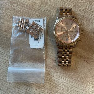 Rose gold Michael kors watch